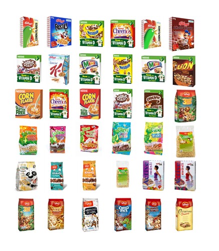 Breakfast cereals variety - cereals,